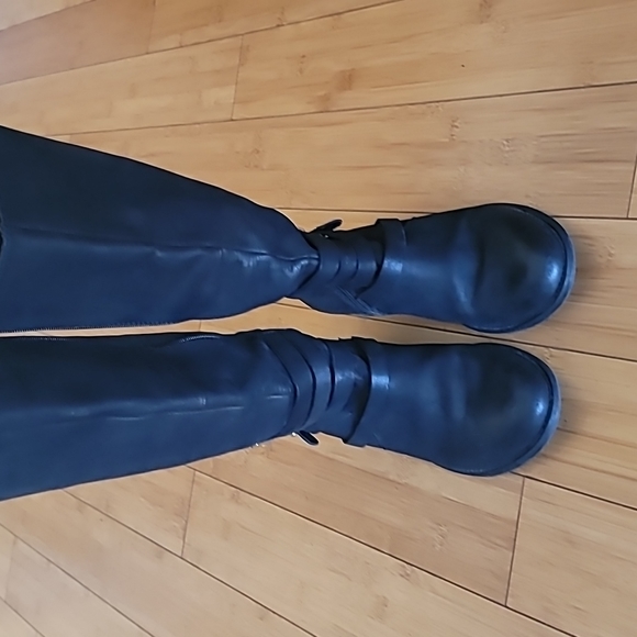 STEVE MADDEN ALBANY WESTERN COWGIRL RIDING BUCKLE BOOTS WOMEN SIZE 9.5 - Picture 6 of 11